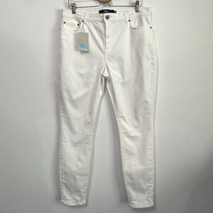 Boden Jeans 12 R The Soho Skinny White Stretch Trendy Summer 31" Inseam‎ NEW